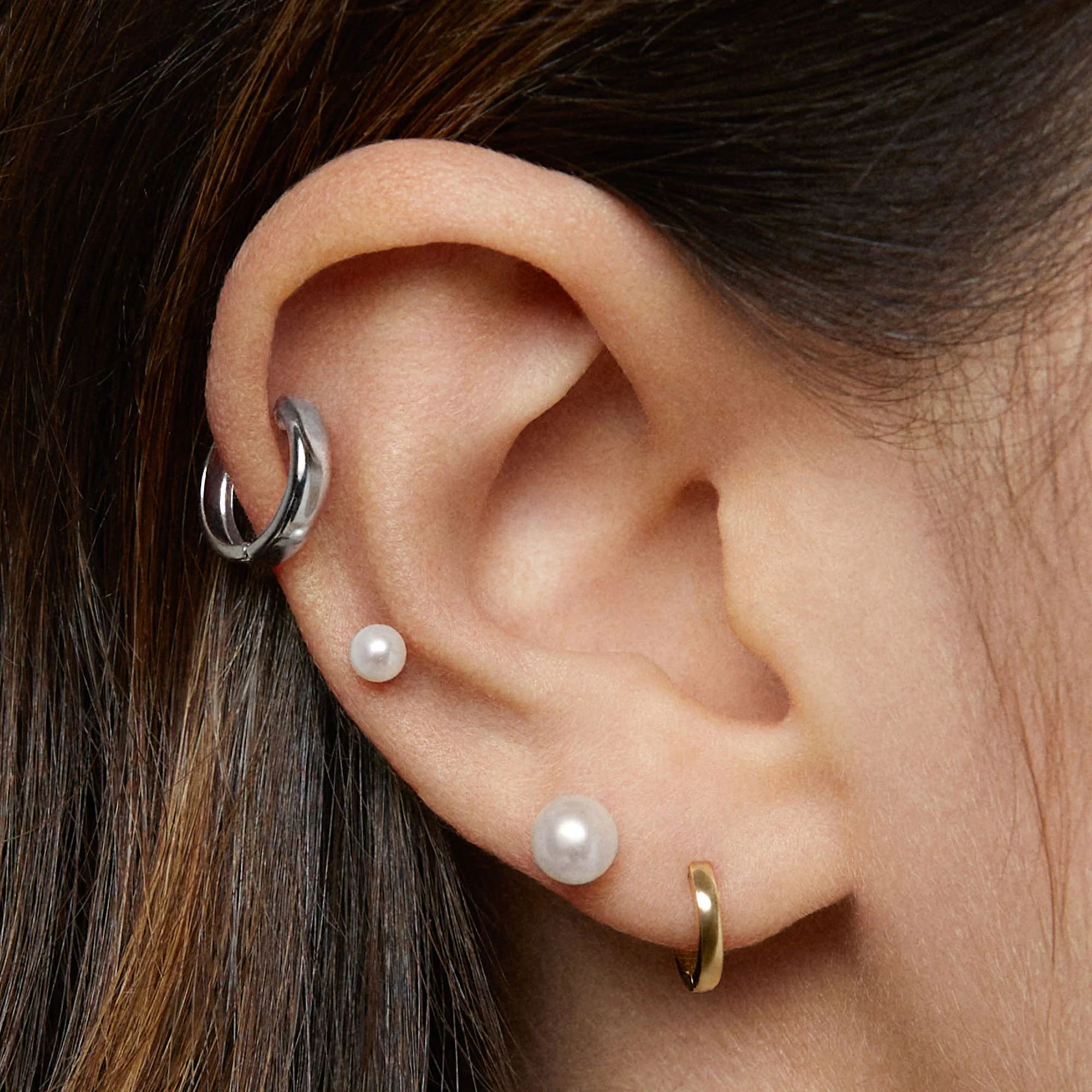 14k Classic Hoops 10mm - Image 3