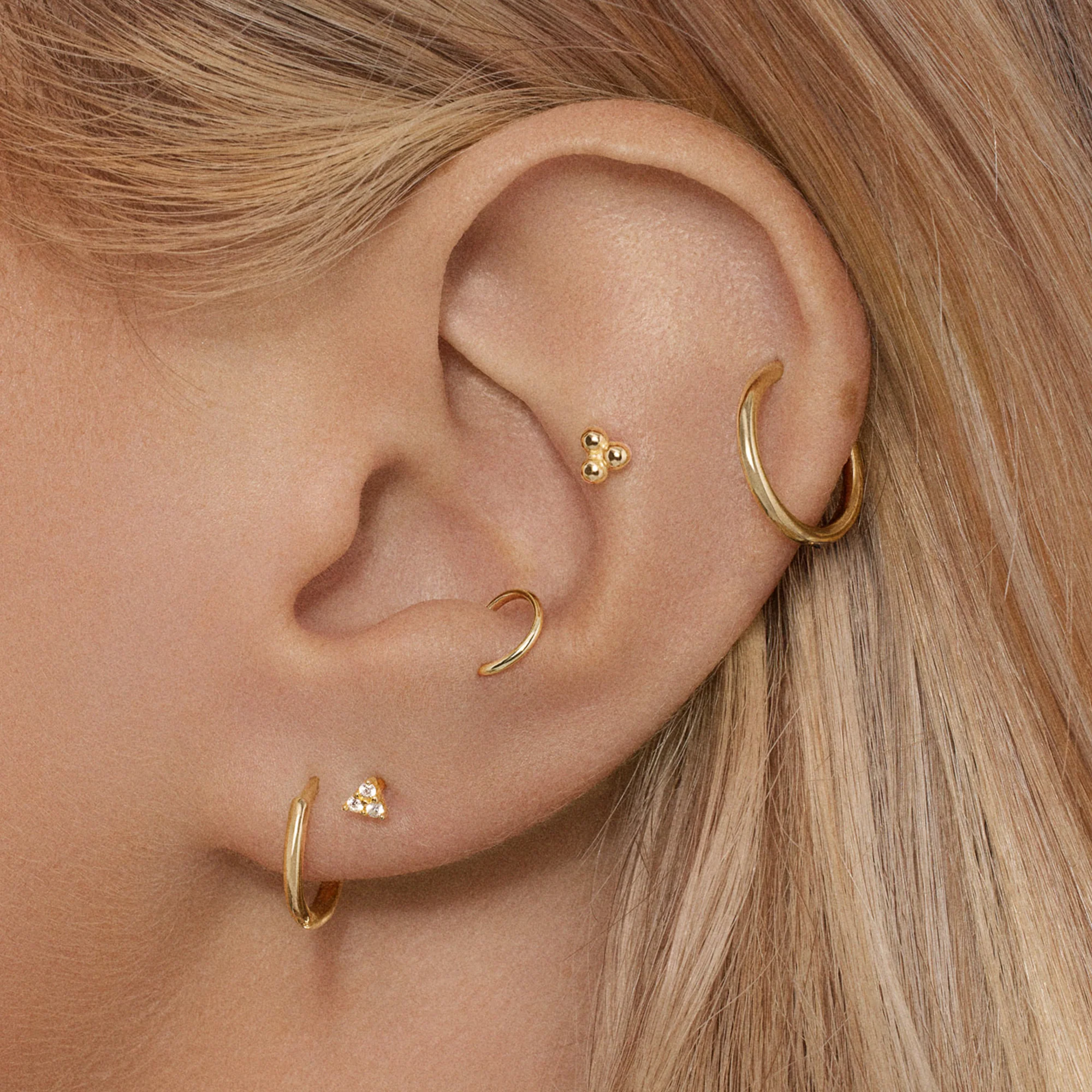 14k Endless Hoop 8mm - Image 3