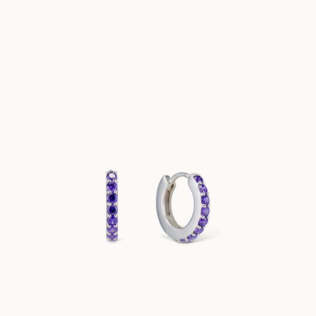 February Birthstone Hoops - Image 3