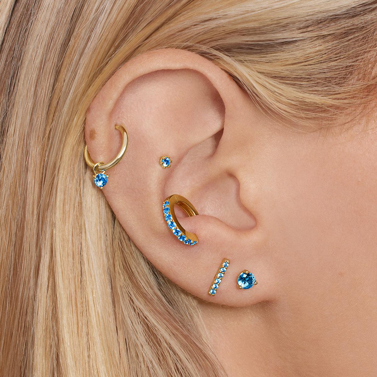March Birthstone Hoops - Image 3