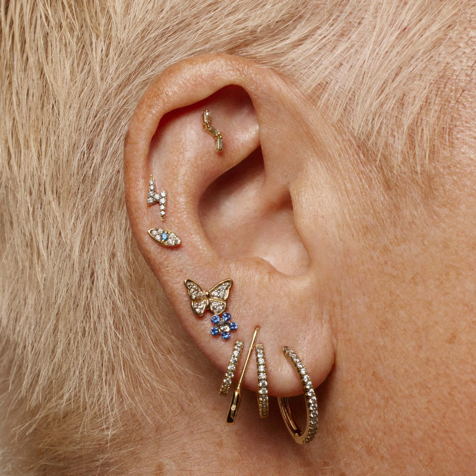 Butterfly Pavé Studs - Image 4