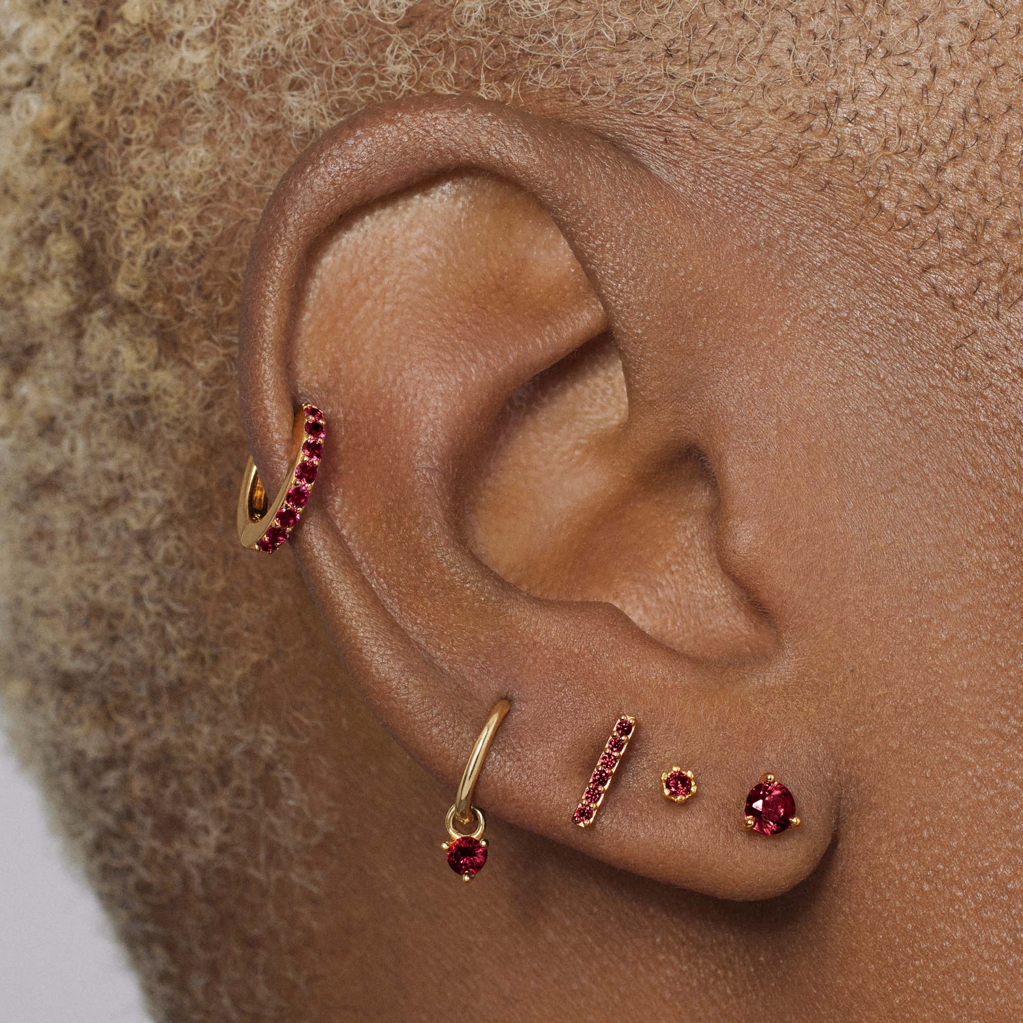 January Birthstone Hoops - Image 3