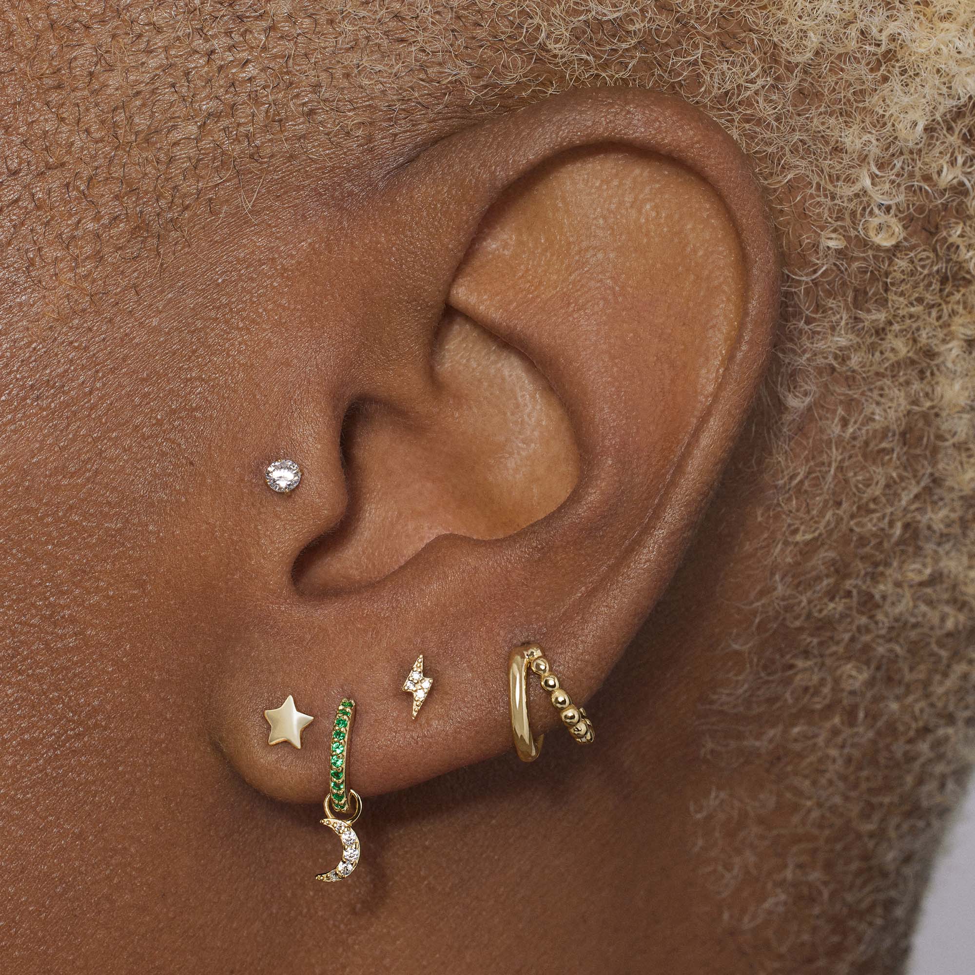 Lightning Bolt CZ Studs - Image 12