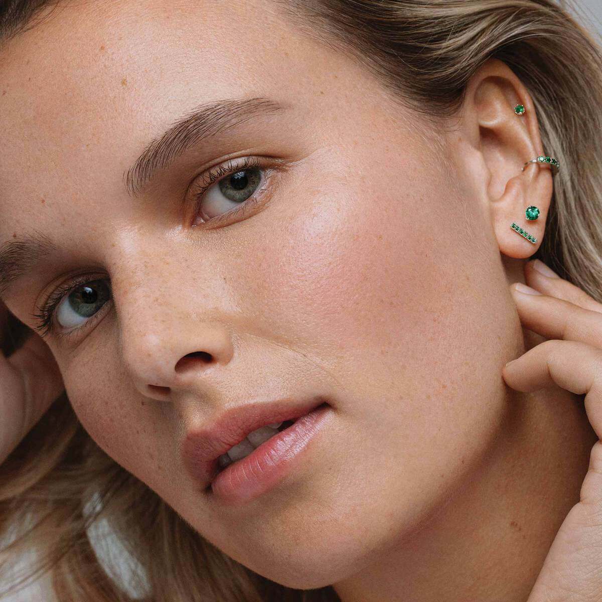 May Birthstone Hoops - Image 4