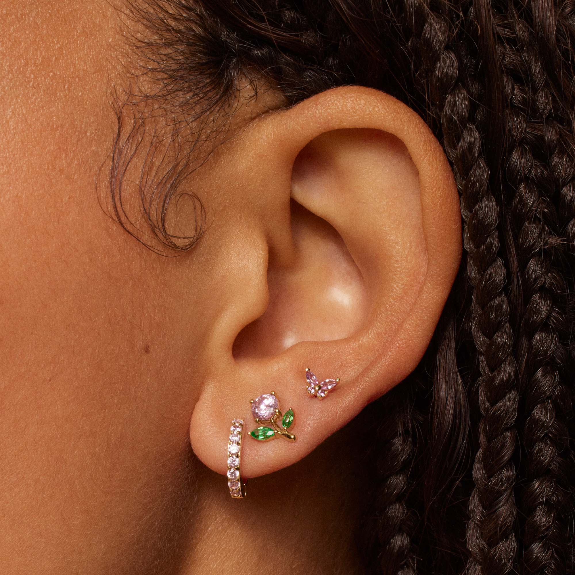 October Birthstone Hoops - Image 3