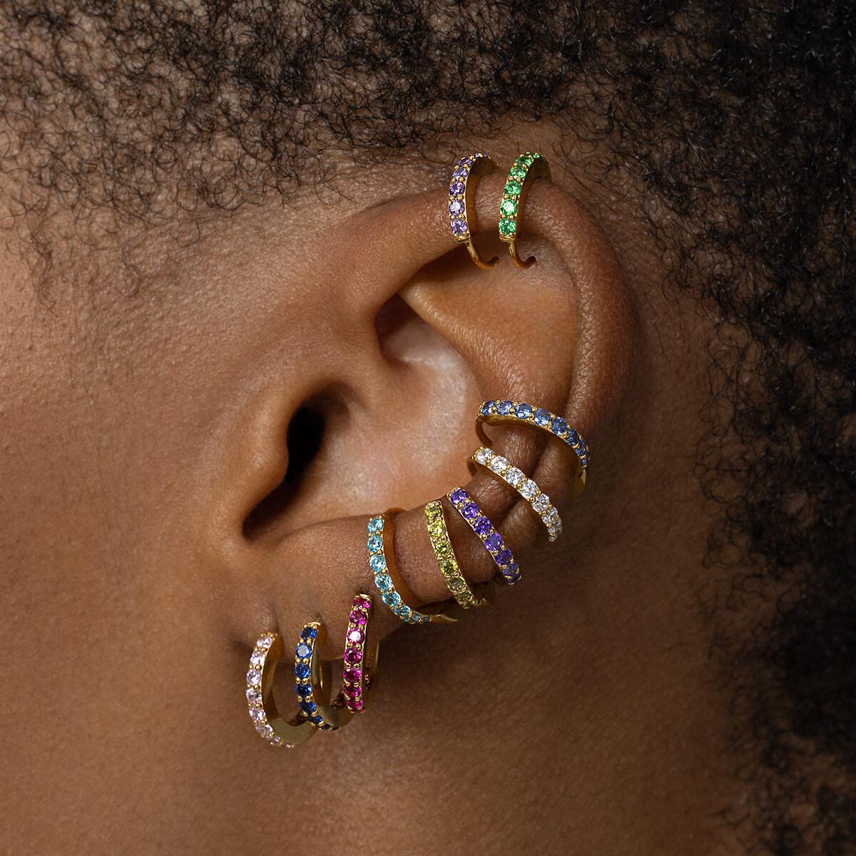 September Birthstone Hoops - Image 6
